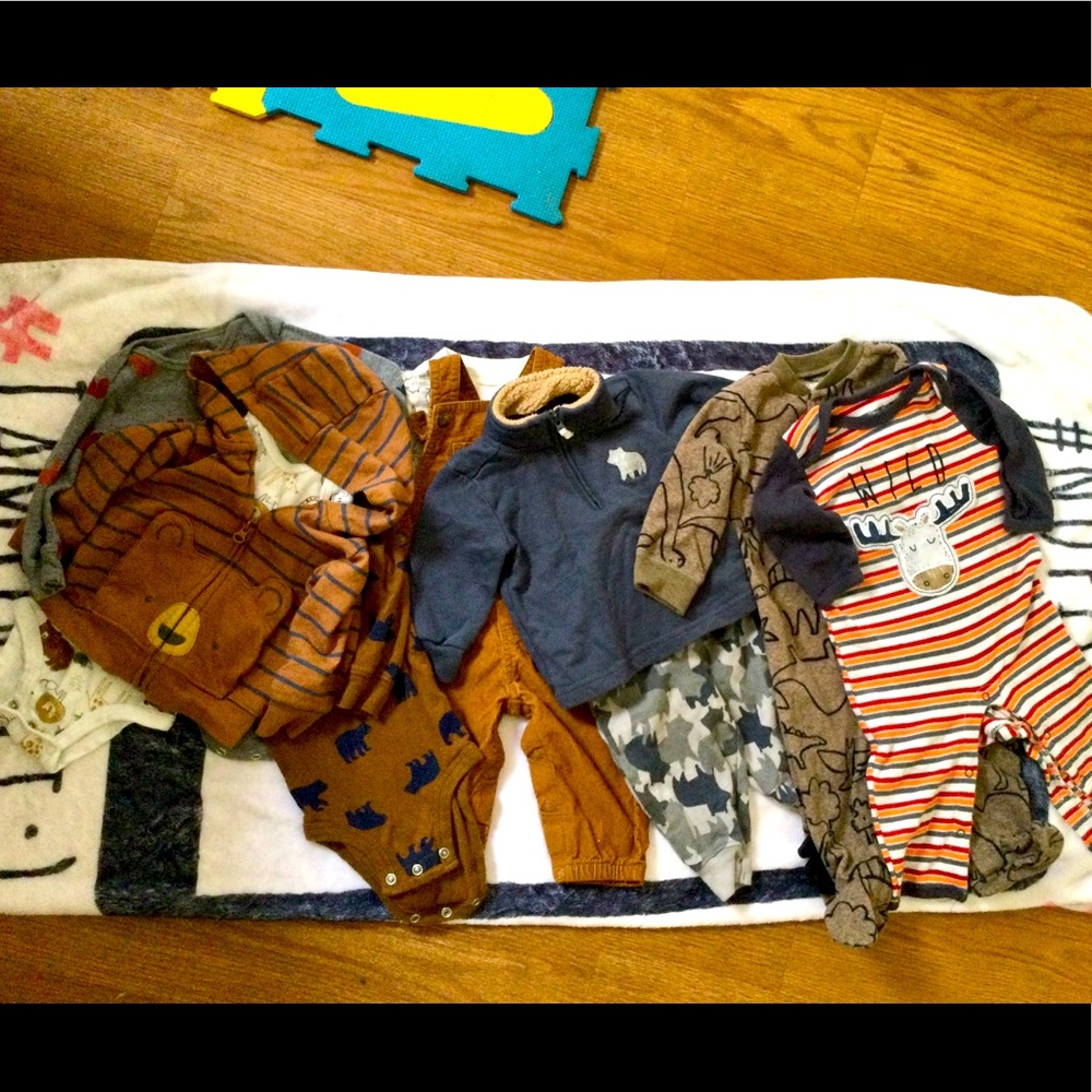 Boys Animal 6 month Bundle Carter’s 10pc